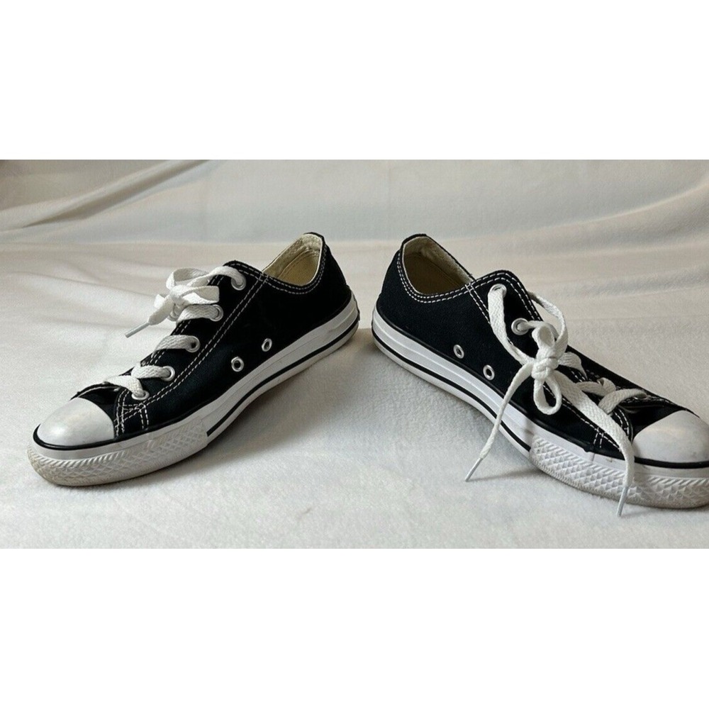 Converse All Star Sneakers Youth Black low top‎ Size 3 - Picture 2 of 10